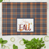 Herfst/herfst/bladeren/plaid Theedoek (Gevouwen)