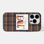 Herfst/herfst/bladeren/ruitmotief iPhone Hoesje (Achterkant horizontaal)