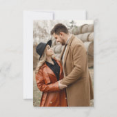 Herfst herfst bladeren rustieke land bruiloft QR c RSVP Kaartje (Achterkant)