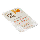 Herfst Herfst bladeren Save the Date Magnet Magneet (Rechterzijde)