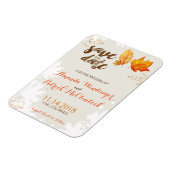 Herfst Herfst bladeren Save the Date Magnet Magneet (Linkerzijde)