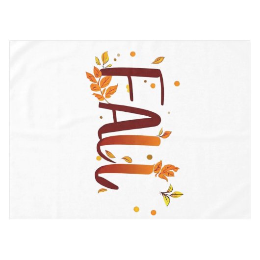 Herfst/herfst/bladeren Tafelkleed (Voorkant (Horizontaal))