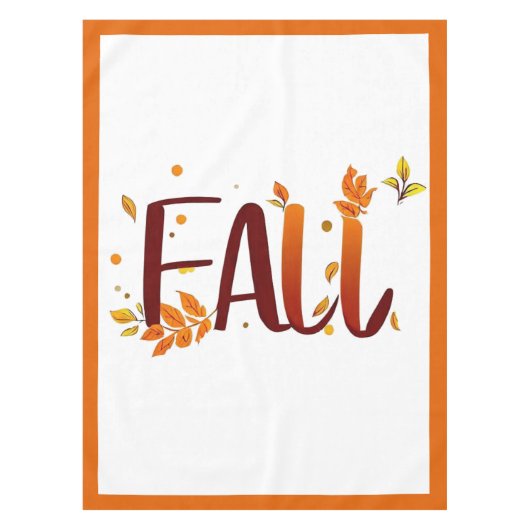 Herfst/herfst/bladeren Tafelkleed (Voorkant)
