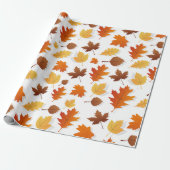 Herfst/Herfst bladeren Thanksgiving cadeauverpakki Cadeaupapier (Uitgerold)