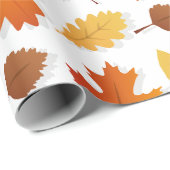 Herfst/Herfst bladeren Thanksgiving cadeauverpakki Cadeaupapier (Rol Hoek)