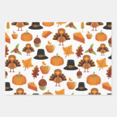 Herfst/Herfst bladeren Thanksgiving cadeauverpakki Inpakpapier Vel (Voorkant 3)