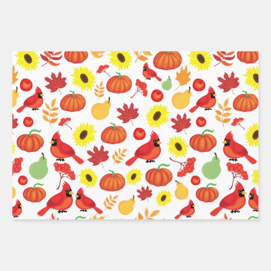 Herfst/Herfst bladeren Thanksgiving cadeauverpakki Inpakpapier Vel (Voorkant 2)