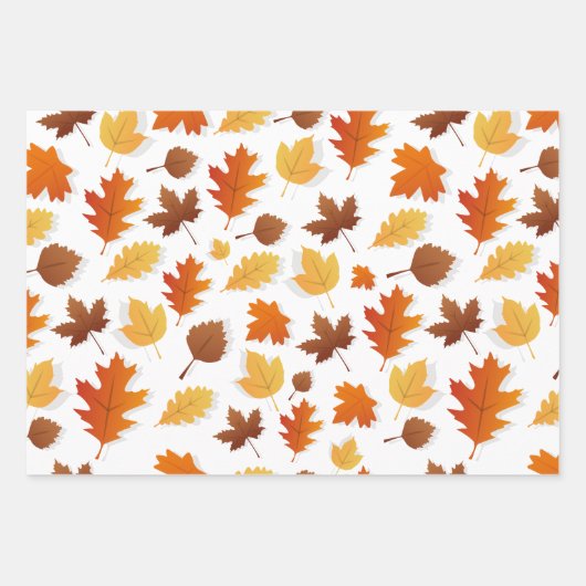 Herfst/Herfst bladeren Thanksgiving cadeauverpakki Inpakpapier Vel (Voorkant)