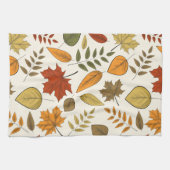 Herfst Herfst bladeren Thanksgiving keukenhanddoek (Horizontaal)