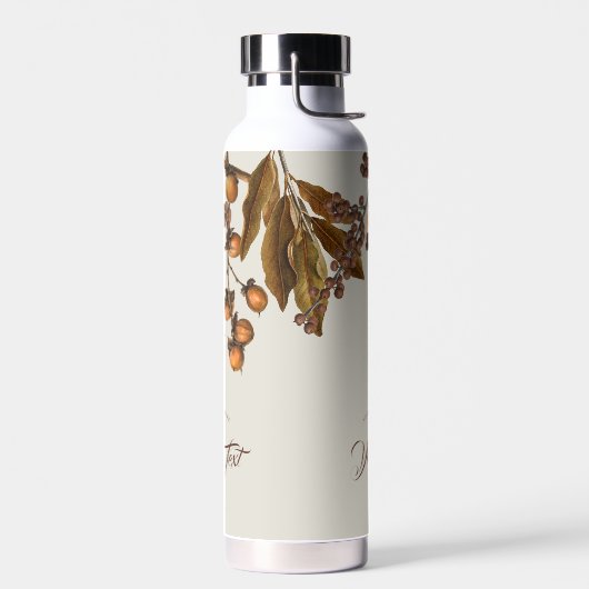 herfst Herfst bladeren verlaat aangepaste tekst Waterfles (Links)