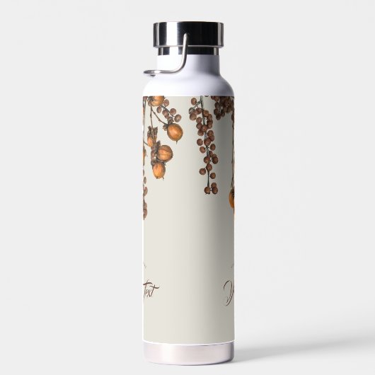 herfst Herfst bladeren verlaat aangepaste tekst Waterfles (Rechts)