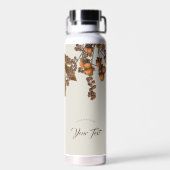 herfst Herfst bladeren verlaat aangepaste tekst Waterfles (Achterkant)