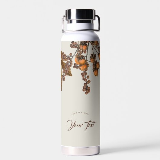 herfst Herfst bladeren verlaat aangepaste tekst Waterfles (Achterkant)