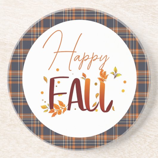 Herfst/herfst/bladeren Zandsteen Onderzetter (Voorkant)