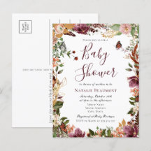 Herfst Herfst Bloemen Baby shower