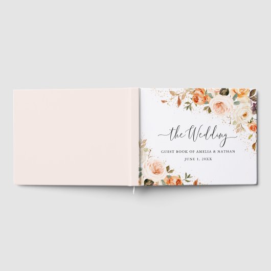 Herfst Herfst Bloemen Bloemen Huwelijk Gastenboek (Volledig)