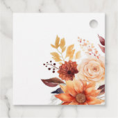 Herfst Herfst Bloemen Boho Bruiloft Bedankjes Labels (Achterkant)