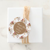 Herfst herfst Bloemen Botanische bruiloft Dank u Bedankjes Labels (In situ)