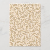 Herfst Herfst Bloemen Details Huwelijk Informatiekaartje (Achterkant)