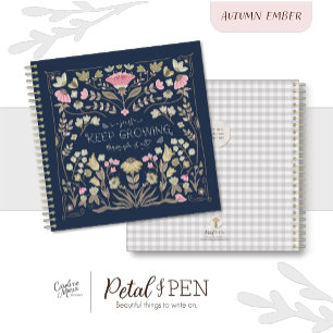 Herfst Herfst Bloemen Folk Journal Notitieboek