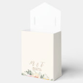 Herfst Herfst Bloemen Huwelijk Monogram Bedankdoosjes (Geopend)