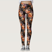 Herfst Herfst Bloemen Leggings (Voorkant)
