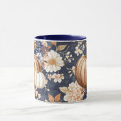 Herfst Herfst Bloemen Pompoen Mok (Midden)