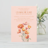 Herfst/Herfst Bloemen Rustiek Verjaardagsfeest Kaart (Staand voorkant)