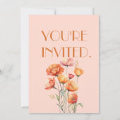 Herfst/Herfst Bloemen Rustiek Verjaardagsfeest Kaart (Achterkant)