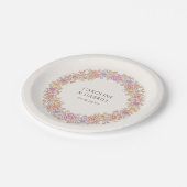 Herfst Herfst Bloemen Wildflowers Huwelijk Papieren Bordje (Gekanteld)