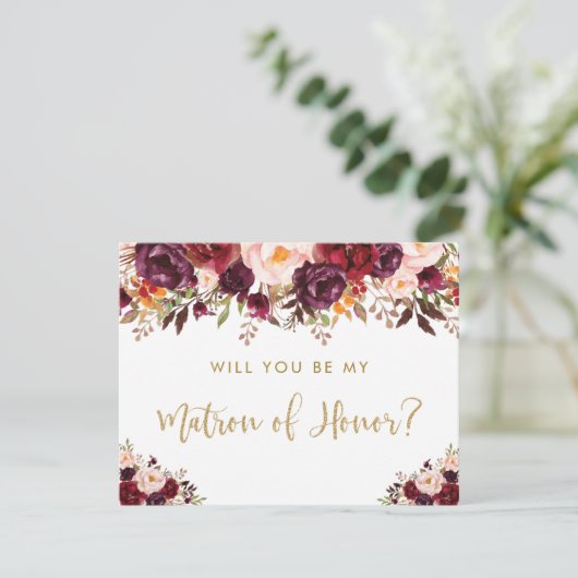 Herfst Herfst Bloemen Zal Je Zijn Mijn Matron Van Kaart (Staand voorkant)