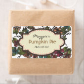 Herfst Herfst bloemenbaketiketten Etiket (Insitu)