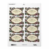 Herfst Herfst bloemenbaketiketten Etiket (Full Sheet)