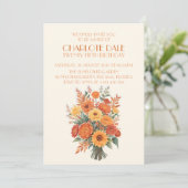 Herfst/Herfst Bloemenboeket Rustiek Verjaardagsfee Kaart (Staand voorkant)