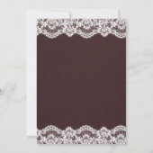 Herfst herfst bloemenbruids doucheuitnodiging kaart (Achterkant)