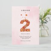 Herfst Herfst Bloementuin 2e Verjaardag Esthetisch Kaart (Staand voorkant)