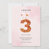 Herfst Herfst Bloementuin 3e Verjaardag Esthetisch Kaart (Voorkant)