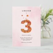 Herfst Herfst Bloementuin 3e Verjaardag Esthetisch Kaart (Staand voorkant)