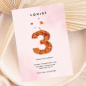 Herfst Herfst Bloementuin 3e Verjaardag Esthetisch Kaart