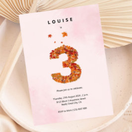 Herfst Herfst Bloementuin 3e Verjaardag Esthetisch Kaart