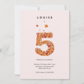 Herfst Herfst Bloementuin 5e Verjaardag Esthetisch Kaart (Voorkant)