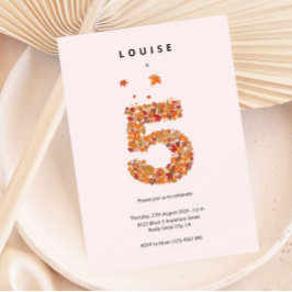 Herfst Herfst Bloementuin 5e Verjaardag Esthetisch Kaart