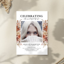 Herfst Herfst Bloom Funeral Memorial Programme