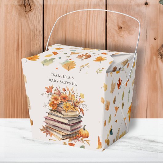 Herfst Herfst Boek-thema Baby shower Favoriet Box Bedankdoosjes