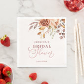 Herfst Herfst Boho Bloemen Vrijgezellenfeest Servet (Insitu)