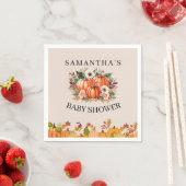 Herfst Herfst Boho Pompoen Bloemen Baby shower Ser Servet (Insitu)