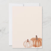 Herfst Herfst Boho Vrouw Verjaardagsuitnodiging Kaart (Achterkant)