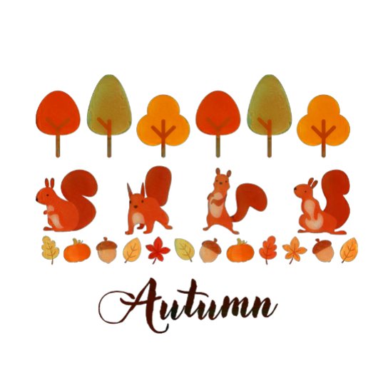 Herfst Herfst Bomen en Eekhoorns T-shirt