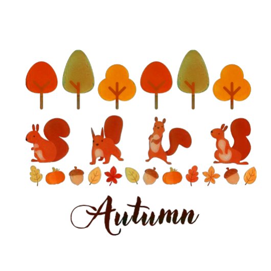 Herfst Herfst Bomen en Eekhoorns T-shirt