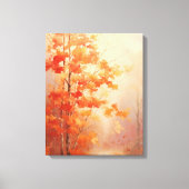 Herfst herfst bos canvas afdruk (Voorkant)